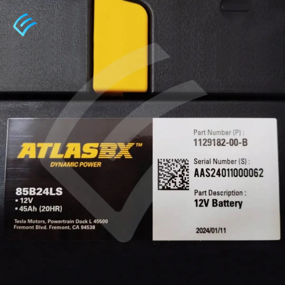 NEW OEM Tesla Model 3/Y 12V Battery and Vent Plug Assembly 1129182-00-B