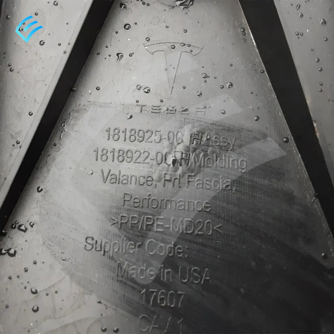 NEW OEM Tesla Model 3 Front Fascia Valance Performance 1818925-98-H