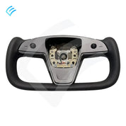 NEW OEM Tesla Model S/X Yoke Steering Wheel Assembly PUR Mechanical Horn 1965131-00-C