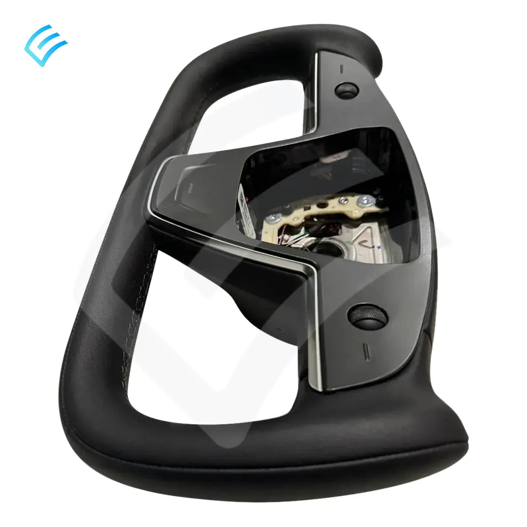 NEW OEM Tesla Model S/X Yoke Steering Wheel Assembly PUR Mechanical Horn 1965131-00-C