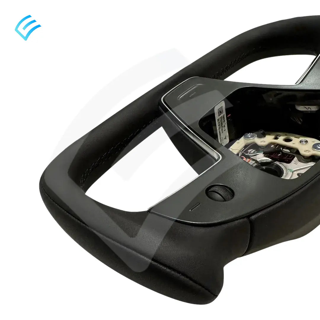 NEW OEM Tesla Model S/X Yoke Steering Wheel Assembly PUR Mechanical Horn 1965131-00-C