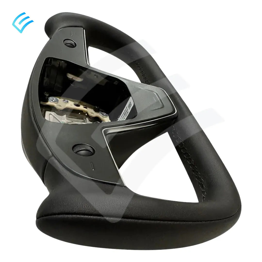 NEW OEM Tesla Model S/X Yoke Steering Wheel Assembly PUR Mechanical Horn 1965131-00-C
