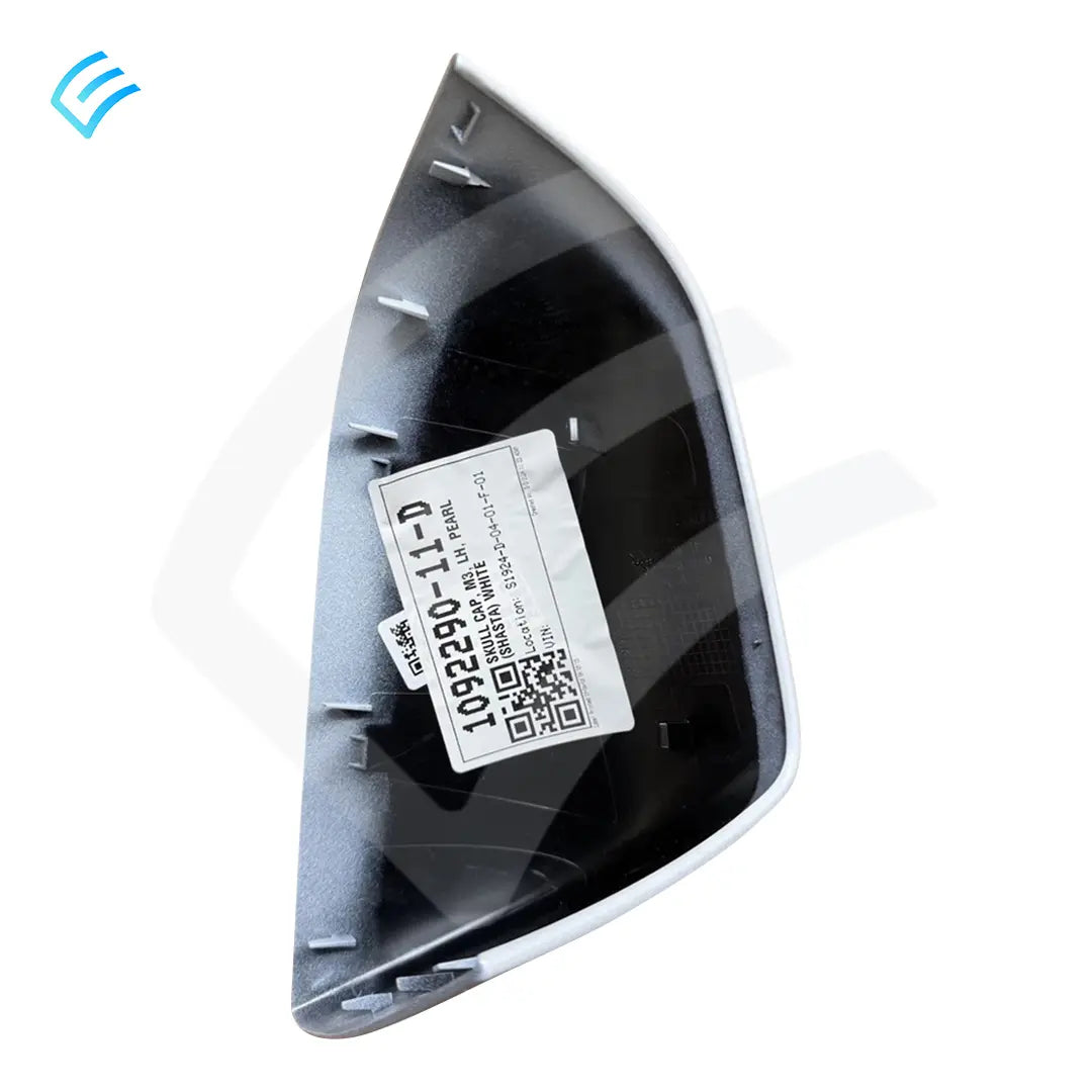 NEW OEM Tesla M3 Exterior Mirror Skull Cap LH Pearl White 1092290-11-D