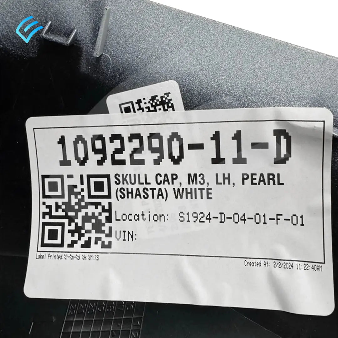 NEW OEM Tesla M3 Exterior Mirror Skull Cap LH Pearl White 1092290-11-D