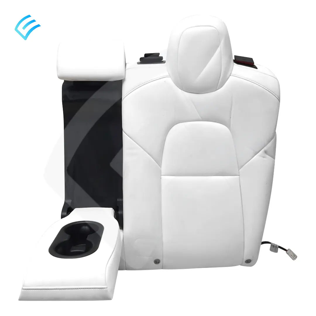 NUEVO OEM Tesla Model 3 Conjunto de cubierta de moldura suave para respaldo de asiento de segunda fila, lado izquierdo, blanco 1452692-02-B