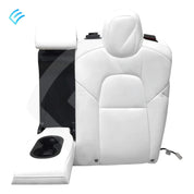 NUEVO OEM Tesla Model 3 Conjunto de cubierta de moldura suave para respaldo de asiento de segunda fila, lado izquierdo, blanco 1452692-02-B