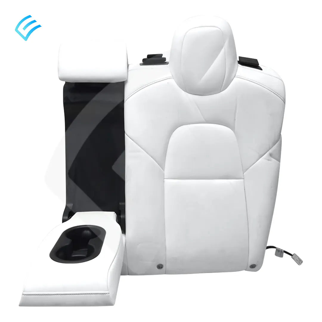 NUEVO OEM Tesla Model 3 Conjunto de cubierta de moldura suave para respaldo de asiento de segunda fila, lado izquierdo, blanco 1452692-02-K