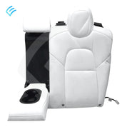 NUEVO OEM Tesla Model 3 Conjunto de cubierta de moldura suave para respaldo de asiento de segunda fila, lado izquierdo, blanco 1452692-02-K