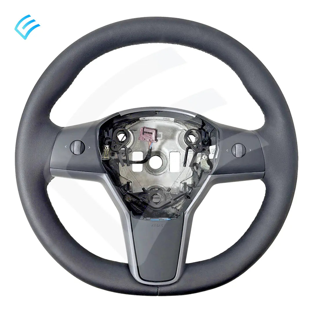 NEW OEM Tesla Model 3 Y Steering Wheel PUR Leather 1490214-00-C