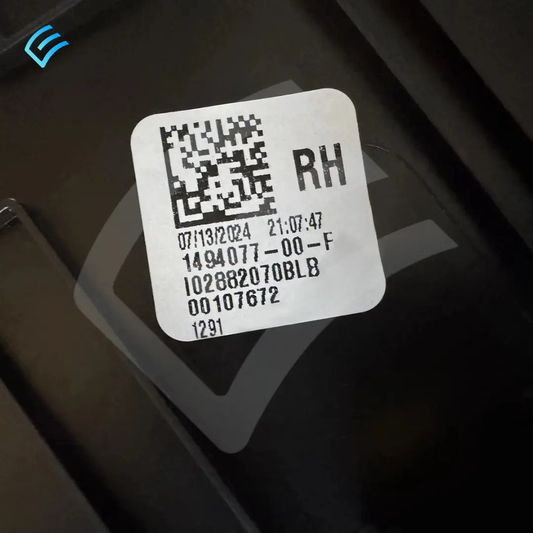 NEW OEM Tesla Model Y Second Row Right-Hand Backpanel - 1494077-00-F