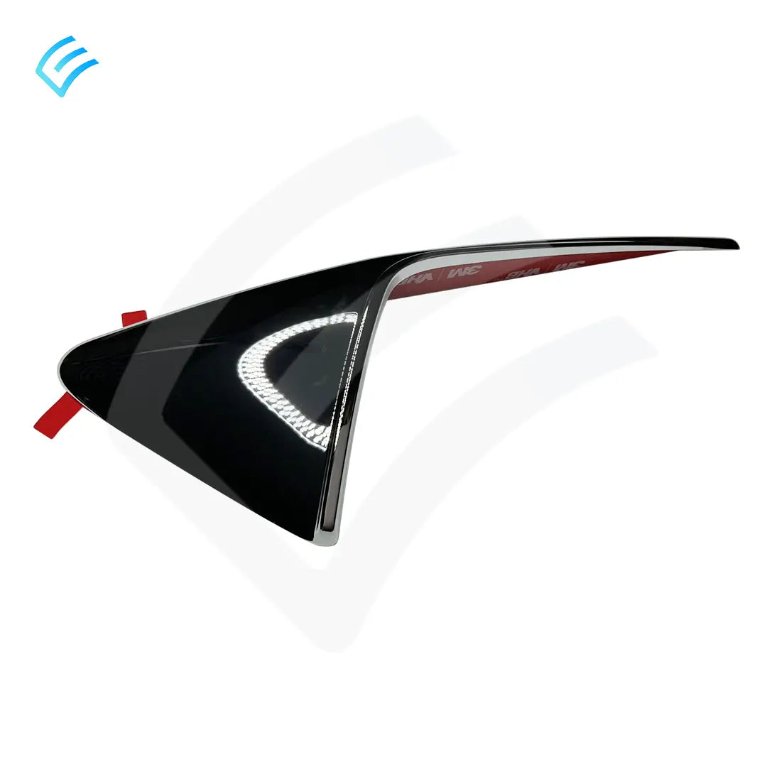 Embellecedor lateral repetidor OEM nuevo para Tesla Model 3/Y/S/X - Cromo Aero Rib - Lado izquierdo 1514877-01-C
