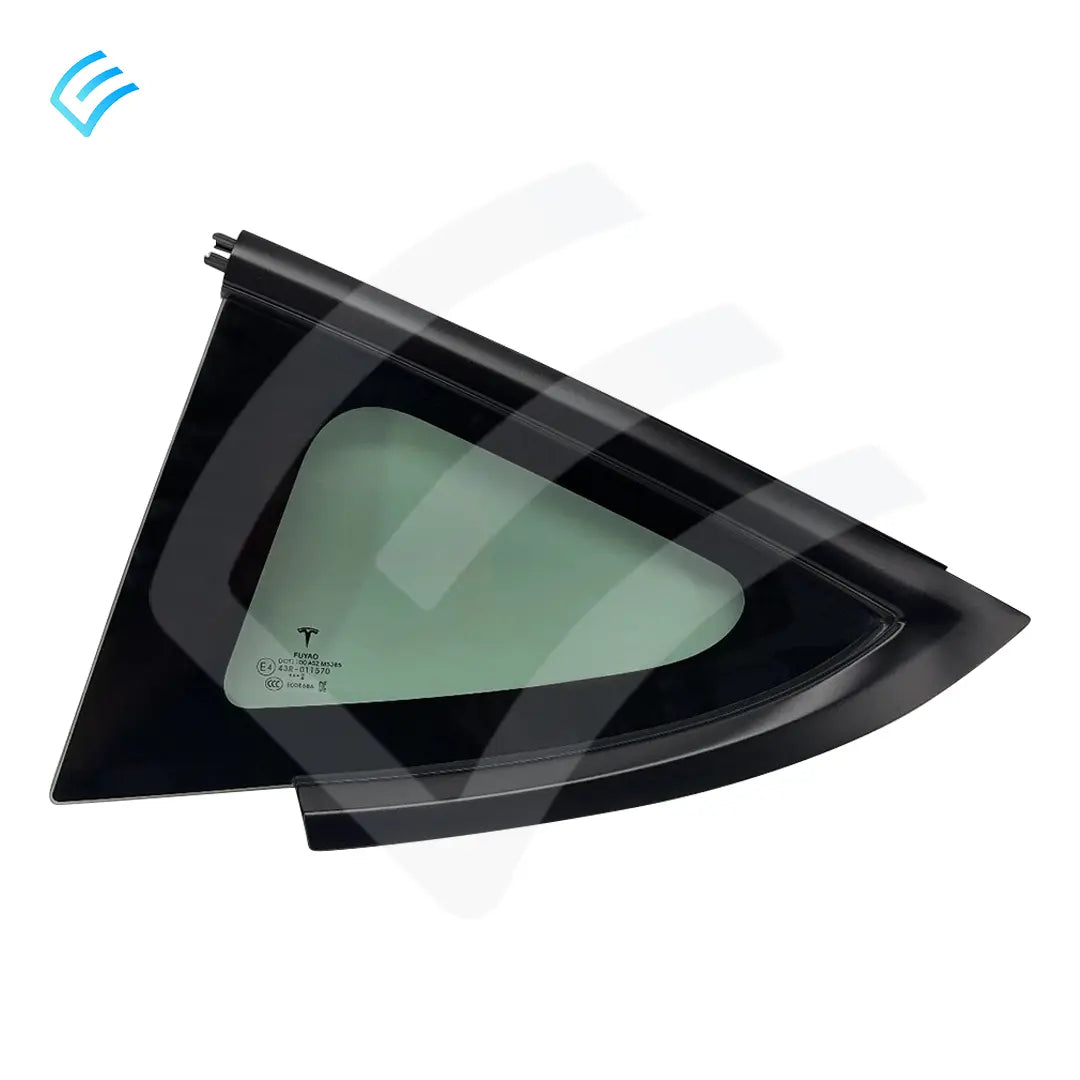 NEW OEM Tesla M3 Quarter Glass Assembly Rear LH Carbon Black 1514978-01-C