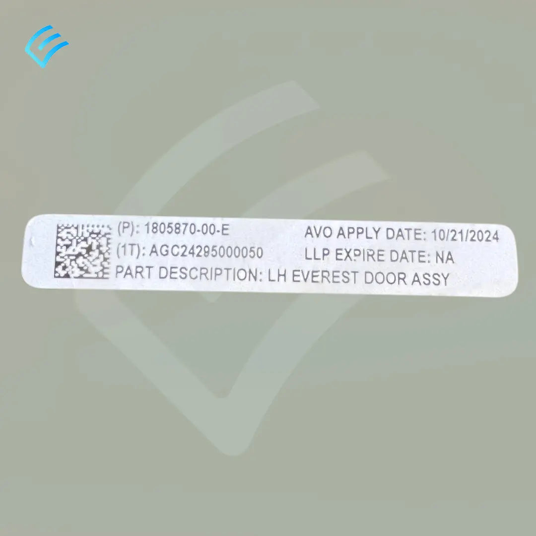 NEW OEM Tesla Cybertruck Rear Moving Side Glass Left Hand 1805870-00-E