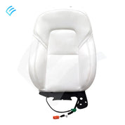 NUEVO OEM Tesla Model 3/Y Conjunto de cubierta de moldura suave para respaldo de asiento de primera fila, lado derecho, blanco 1920673-02-A