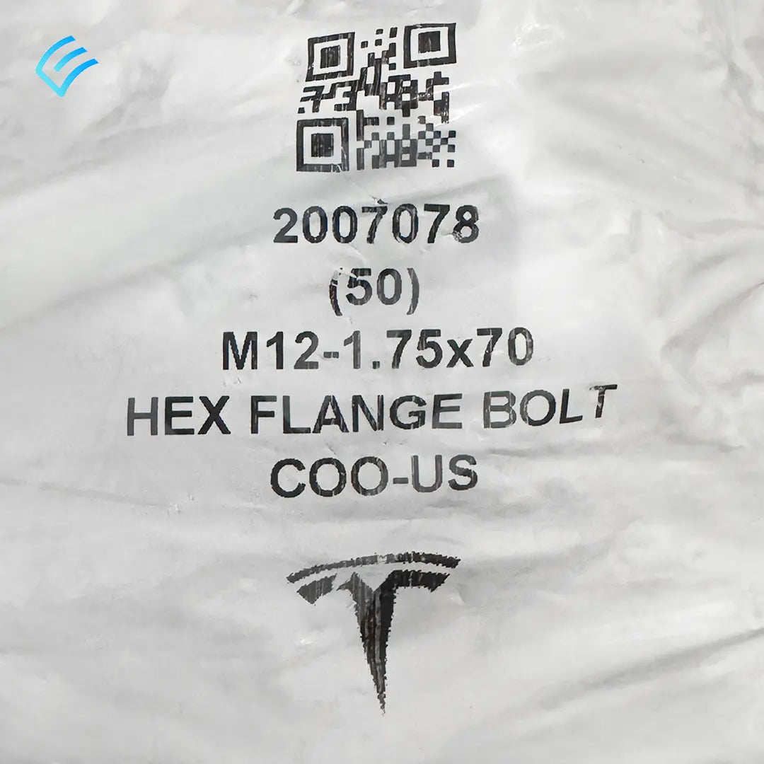 NEW OEM Tesla Model S Hex Flange Bolt M12x1.75x70 Class 10.9 2007078